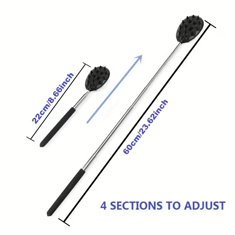 Retractable Cactus Back Scratcher – Long Handle, Durable PVC