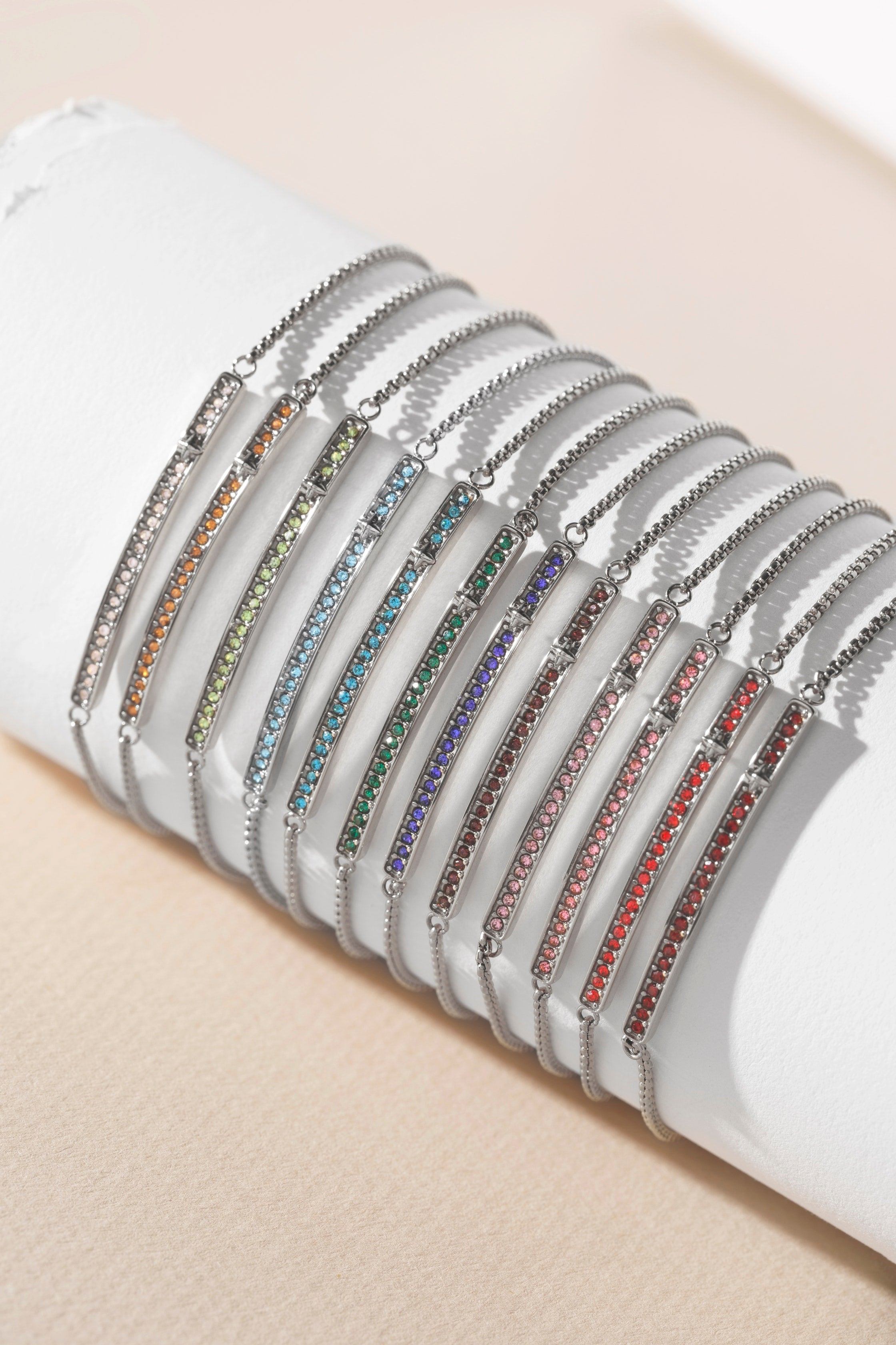 November Everyday Birthstone Pave Bolo Bracelet