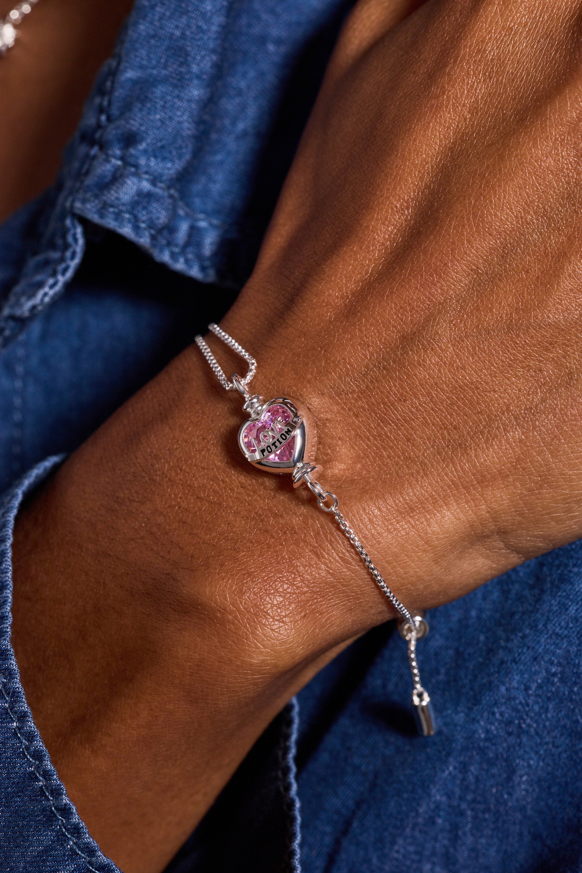 Harry Potter™ Love Potion Crystal Pull Chain Bracelet