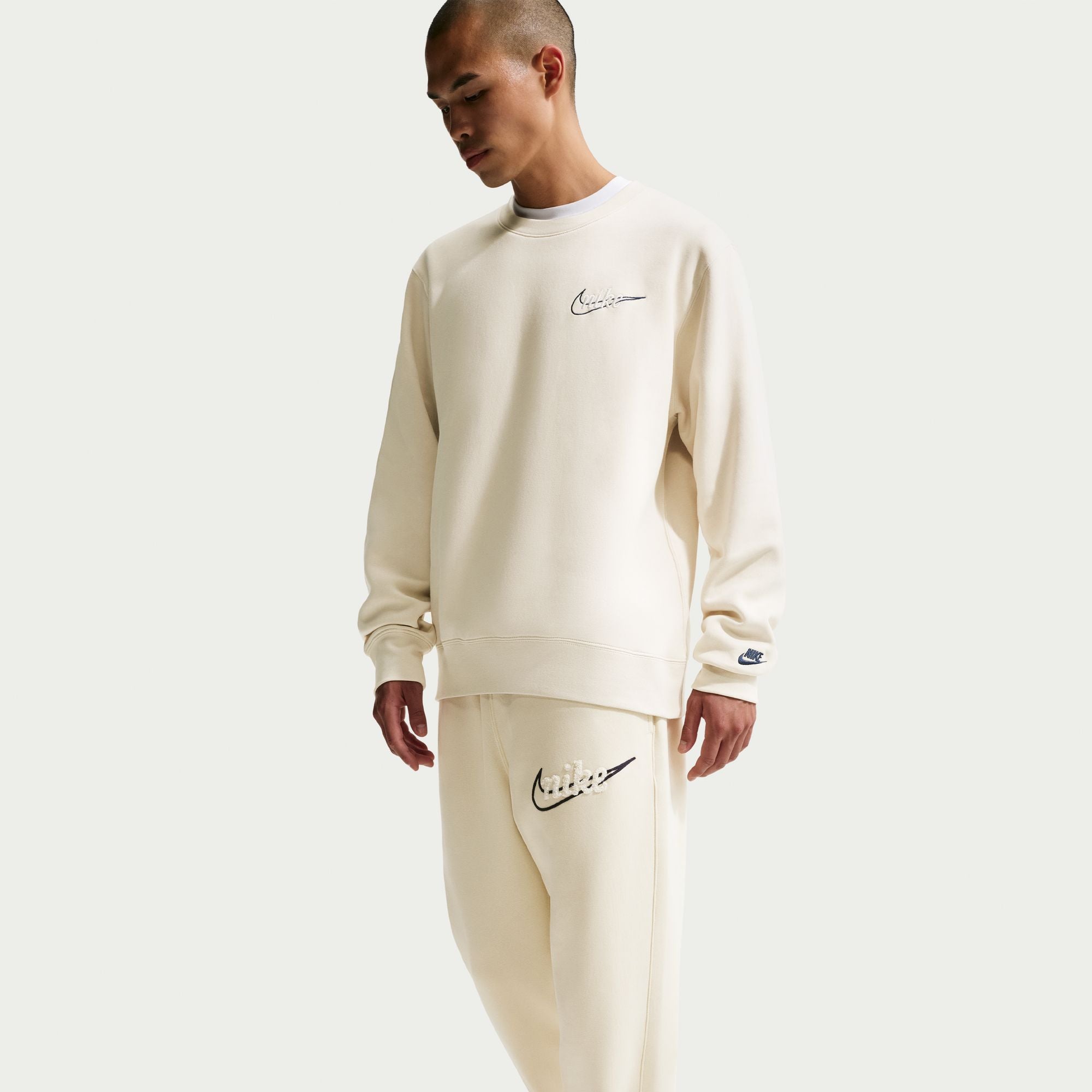 Nike Mens Fleece Joggers - Light Khaki