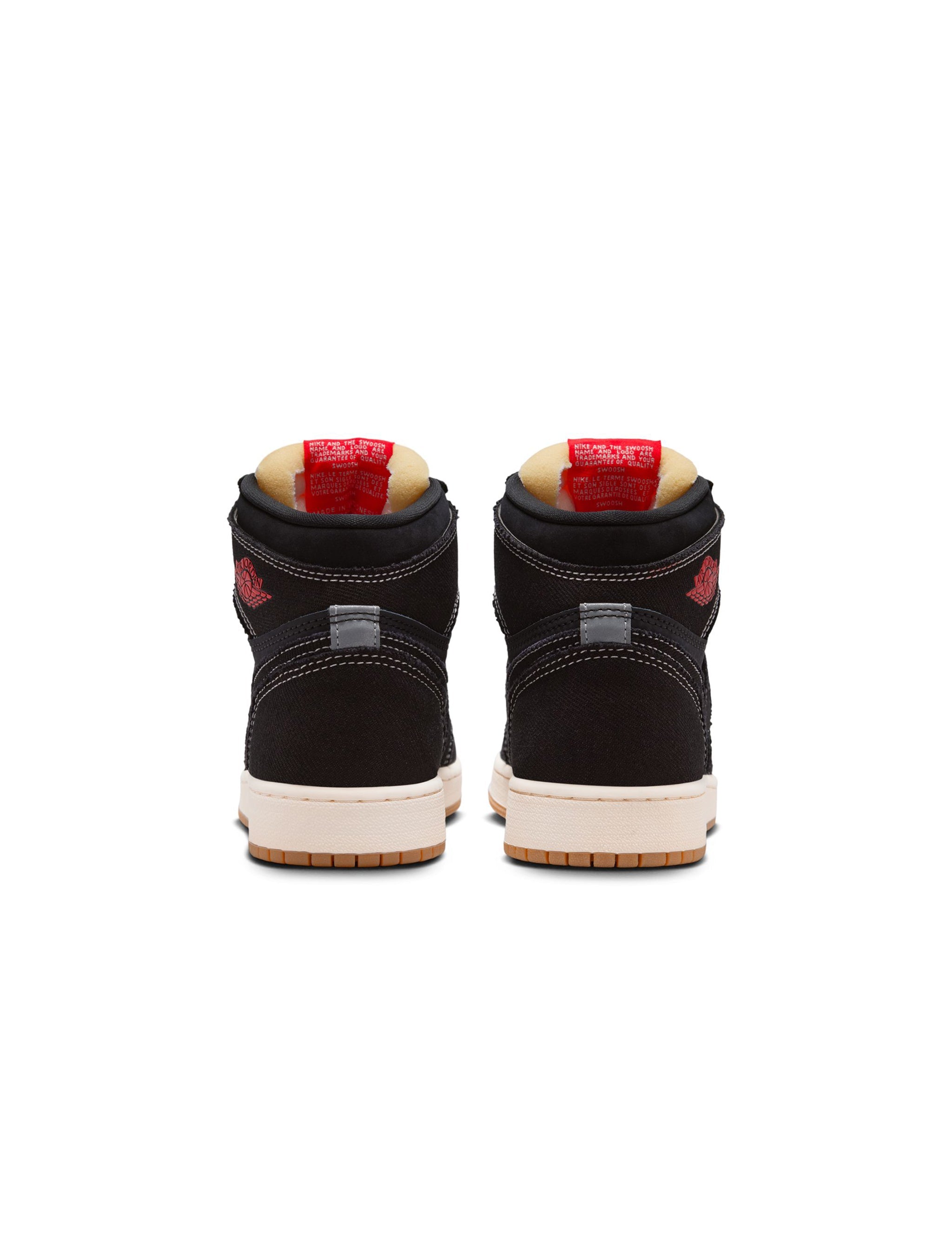Air Jordan Big Kids 1 Retro High OG Flight Club - Black