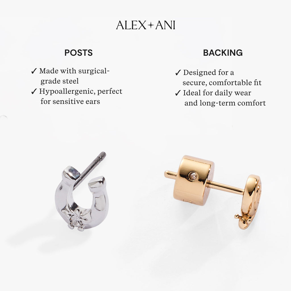 Bow & Teardrop Stud Earring Set