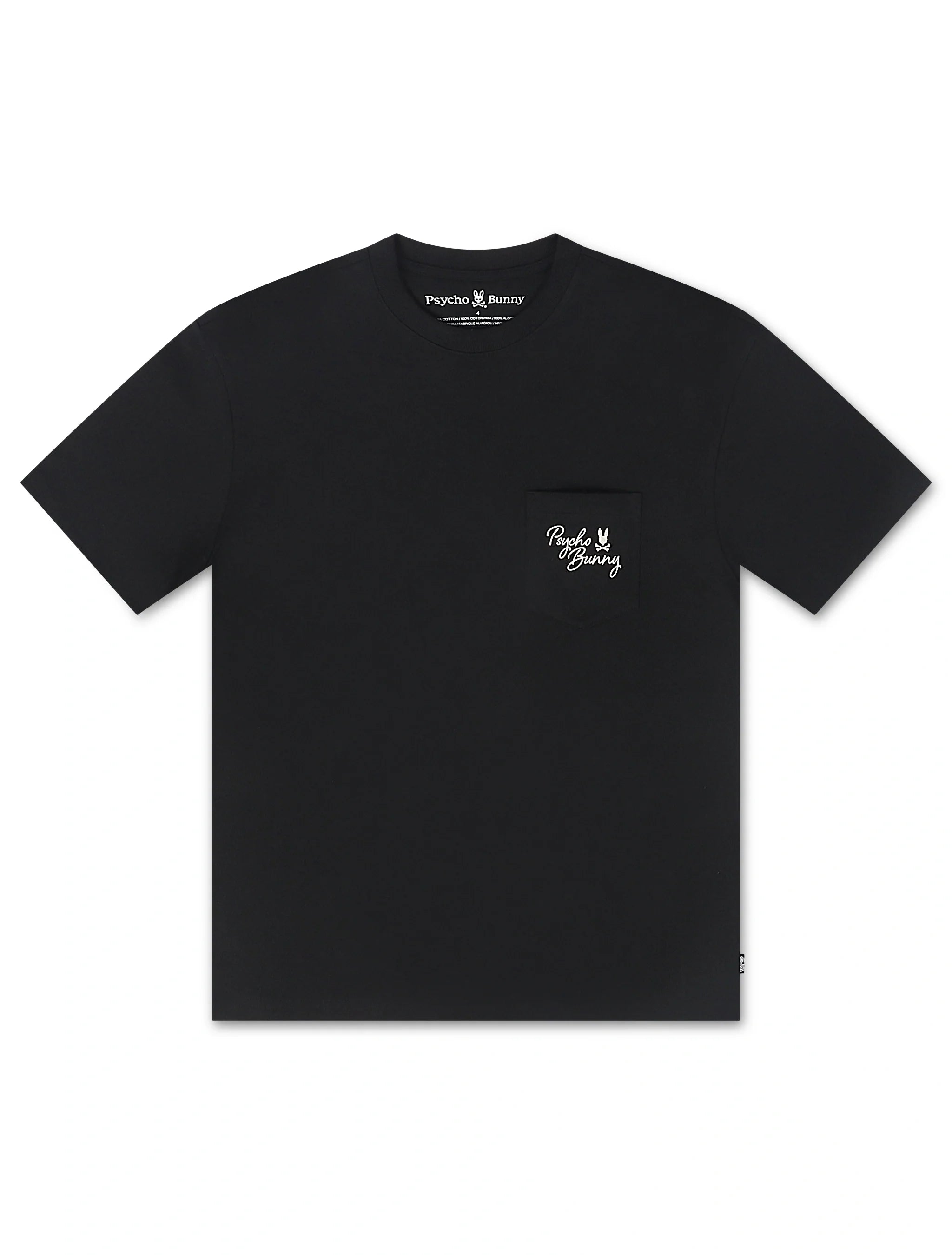 Psycho Bunny Desert Relaxed Pocket Tee - Black