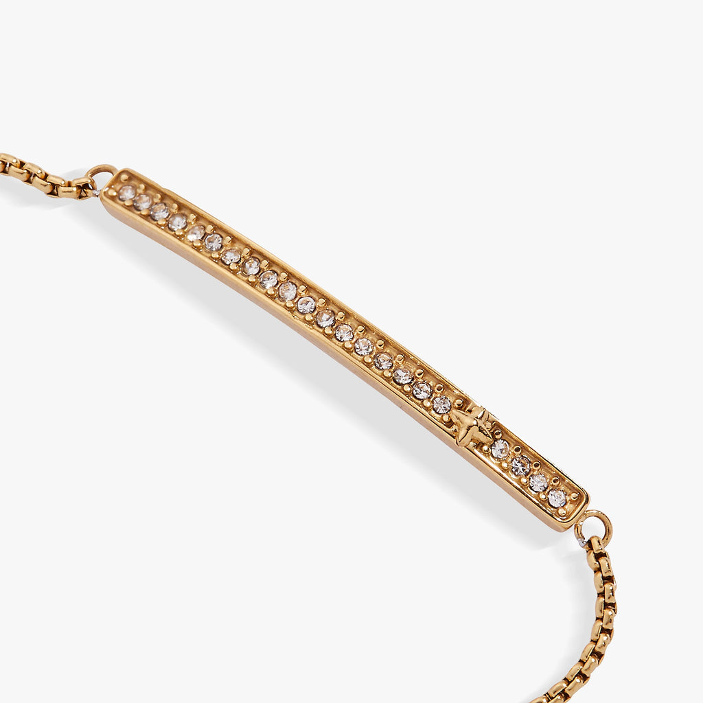 April Everyday Birthstone Pave Bolo Bracelet