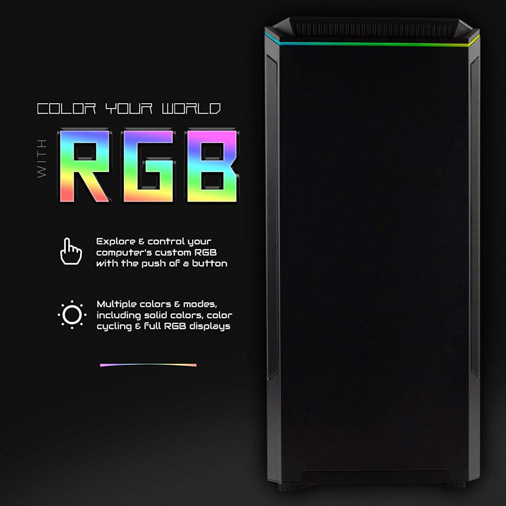 Periphio Reaper Gaming PC Computer 16GB DDR4 RAM 240GB SSD + 1TB HDD (Refurbished)