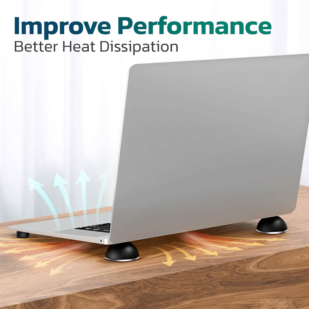 Purely Laptop Cooling Pad Legs Portable Magnetic Ball Opens Into 4 Non-Slip Laptop Stand Legs