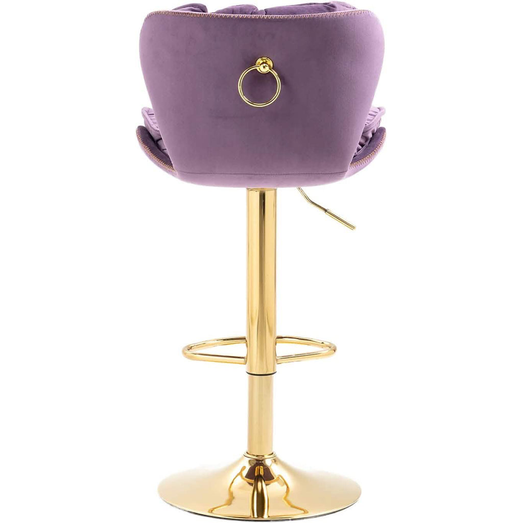 Vintage Swivel Velvet Bar Stools