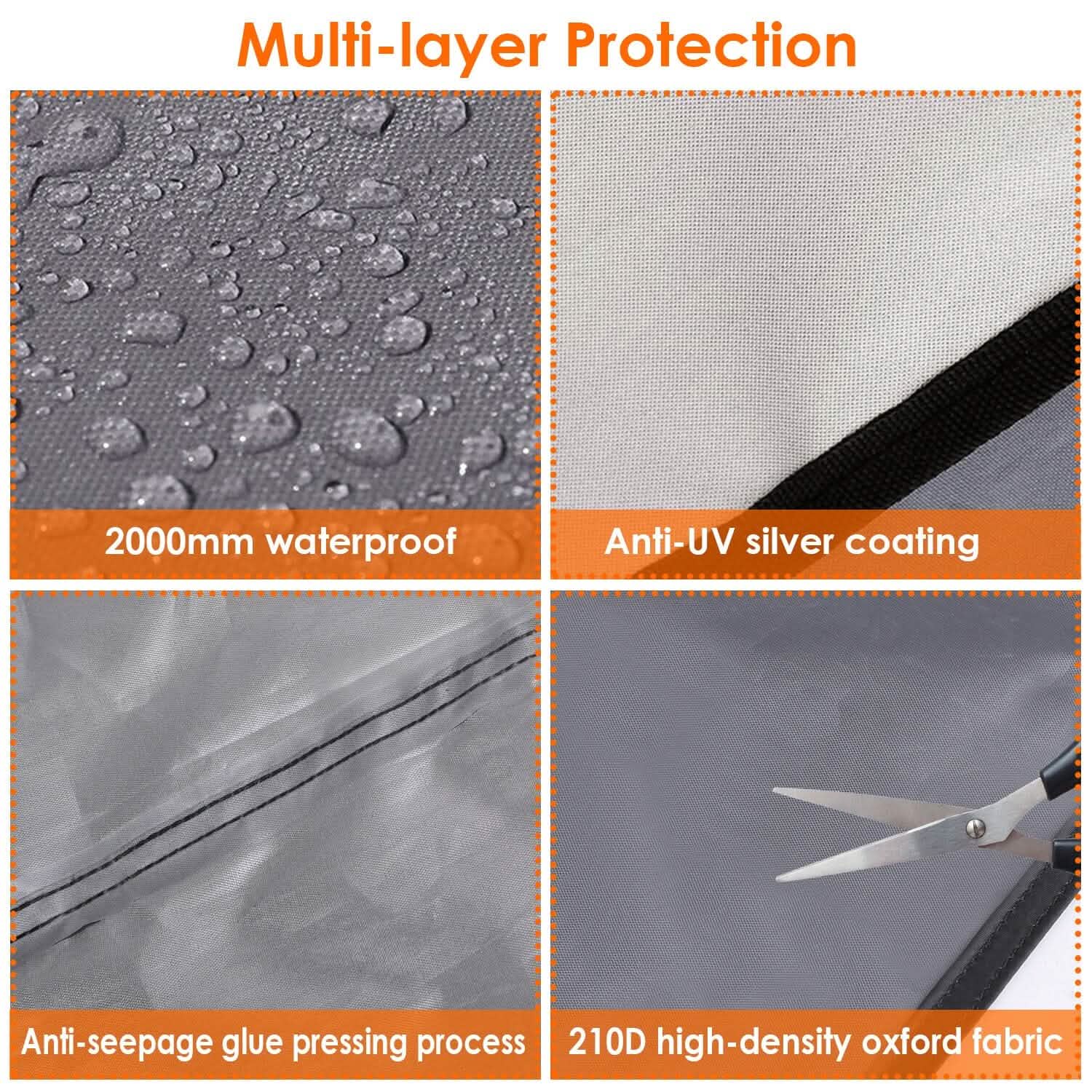 Waterproof Camping Tarp Kit Tent Canopy Awning Portable Rain Fly